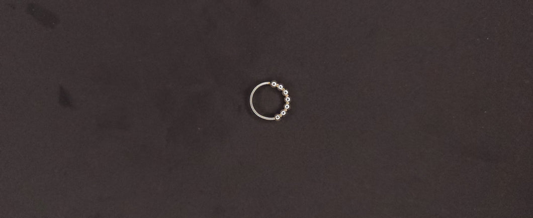 Ring 6 circle silver (1unidad